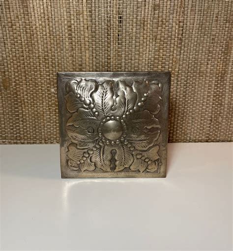 11th century french stamped metal box|French Metal Box .